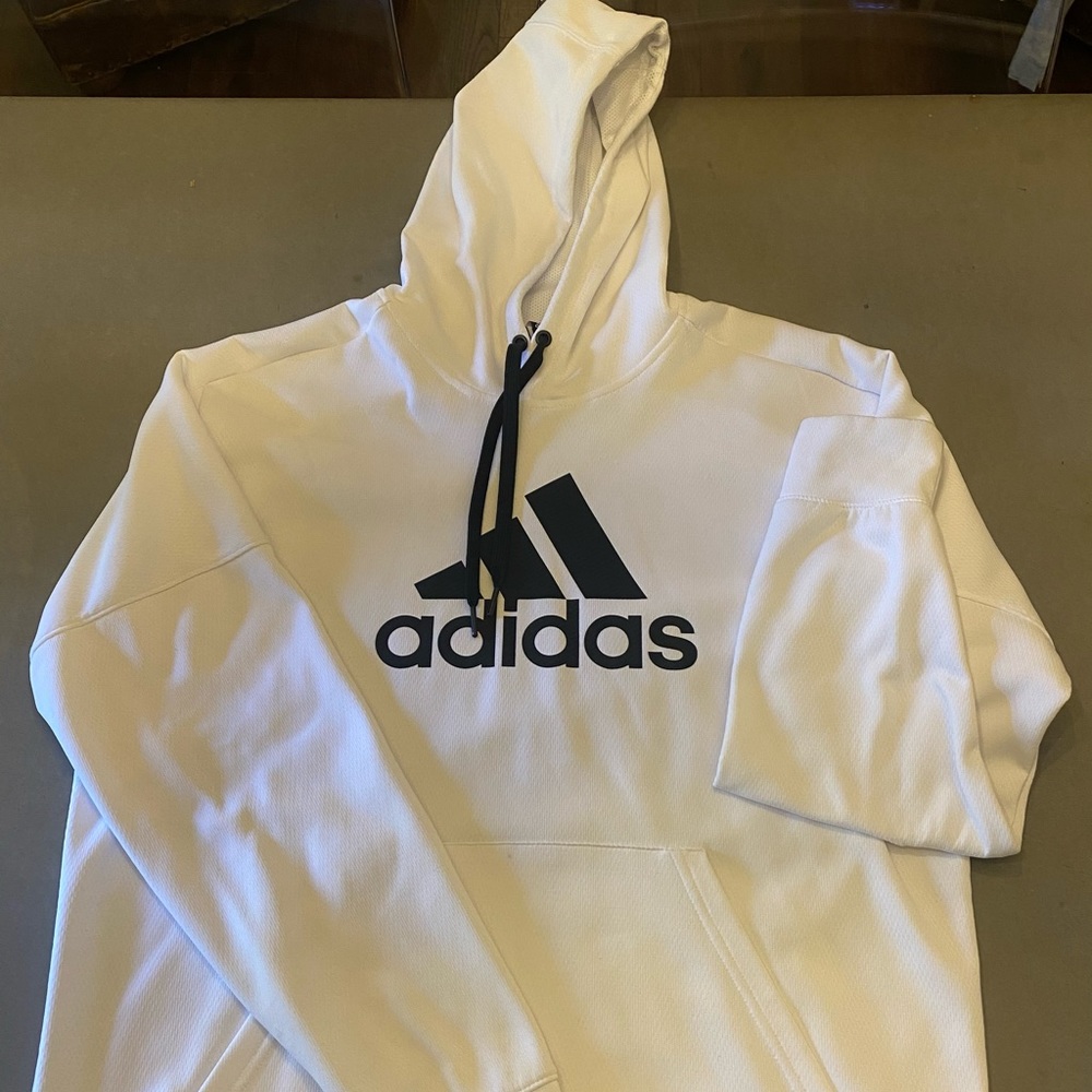 White Adidas Hoodie